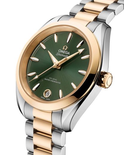 Omega Seamaster Aqua Terra Shades 34 mm, acciaio - oro Moonshine™ su acciaio-oro Moonshine™ 220.20.34.20.10.002 - immagine 3