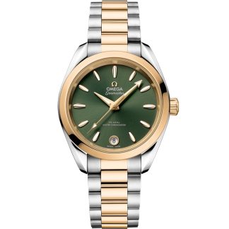 Omega Seamaster Aqua Terra Shades 34 mm, acciaio - oro Moonshine™ su acciaio-oro Moonshine™ 220.20.34.20.10.002
