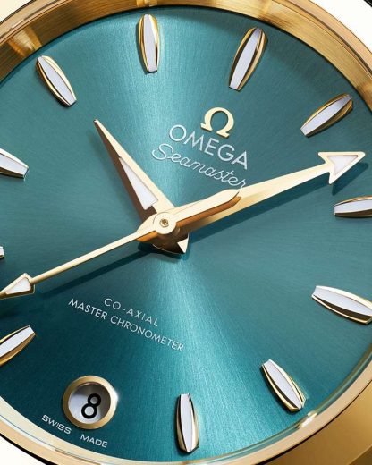 Omega Seamaster Aqua Terra Shades 34 mm, oro Moonshine™ su cinturino di pelle 220.53.34.20.10.001 - immagine 3