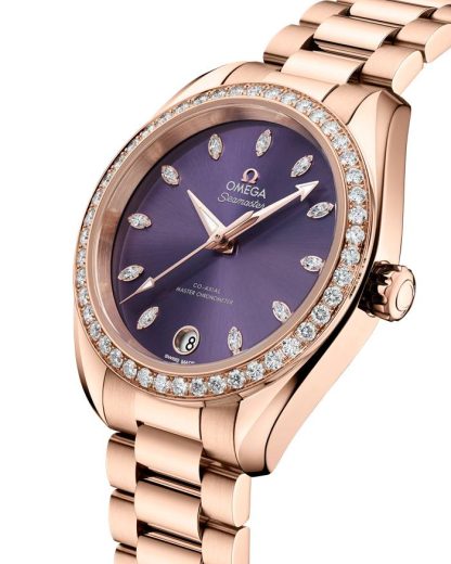 Omega Seamaster Aqua Terra Shades 34 mm, oro Sedna™ su oro Sedna™ 220.55.34.20.60.001 - immagine 3