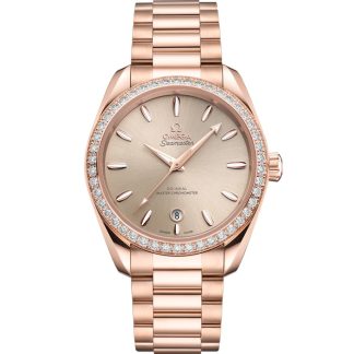 Omega Seamaster Aqua Terra Shades 38 mm, oro Sedna™ su oro Sedna™ 220.55.38.20.09.001
