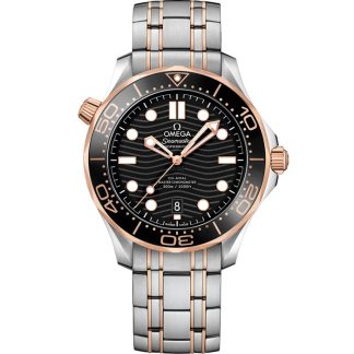 Omega Seamaster Diver 300M 42 mm, acciaio-oro Sedna™ su acciaio-oro Sedna™ 210.20.42.20.01.001