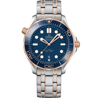 Omega Seamaster Diver 300M 42 mm, acciaio-oro Sedna™ su acciaio-oro Sedna™ 210.20.42.20.03.002