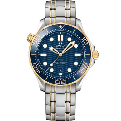 Omega Seamaster Diver 300M 42 mm, acciaio-oro giallo su acciaio-oro giallo 210.20.42.20.03.001