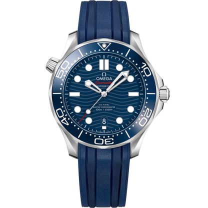 Omega Seamaster Diver 300M 42 mm, acciaio su cinturino in caucciù 210.32.42.20.03.001