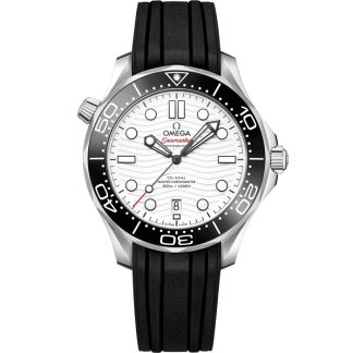 Omega Seamaster Diver 300M 42 mm, acciaio su cinturino in caucciù 210.32.42.20.04.001