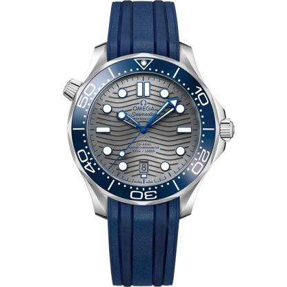 Omega Seamaster Diver 300M 42 mm, acciaio su cinturino in caucciù 210.32.42.20.06.001