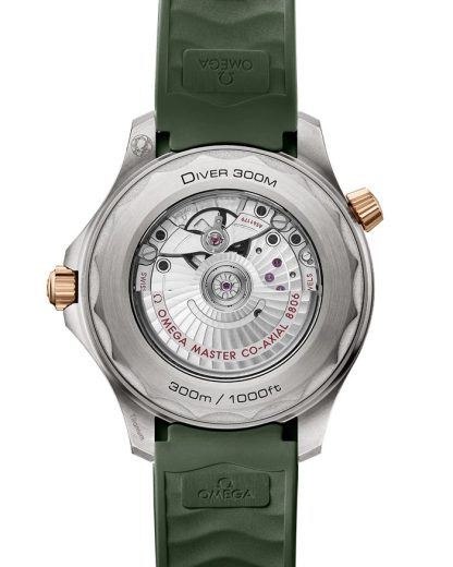 Omega Seamaster Diver 300M 42 mm, titanio - Bronze gold su cinturino in caucciù 210.92.42.20.10.001 - immagine 2