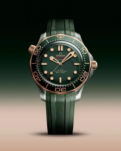 Omega Seamaster Diver 300M 42 mm, titanio - Bronze gold su cinturino in caucciù 210.92.42.20.10.001 - immagine 3