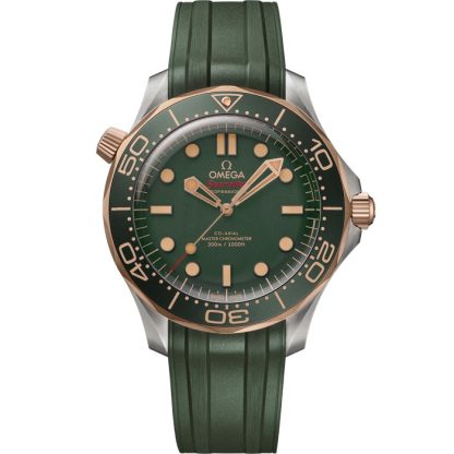 Omega Seamaster Diver 300M 42 mm, titanio - Bronze gold su cinturino in caucciù 210.92.42.20.10.001