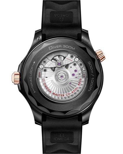 Omega Seamaster Diver 300M 43,5 mm, ceramica nera su cinturino in caucciù 210.62.44.20.01.001 - immagine 2