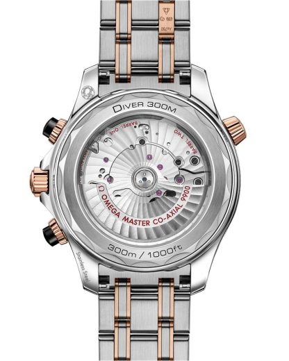 Omega Seamaster Diver 300M 44 mm, acciaio-oro Sedna™ su acciaio-oro Sedna™ 210.20.44.51.01.001 - immagine 2