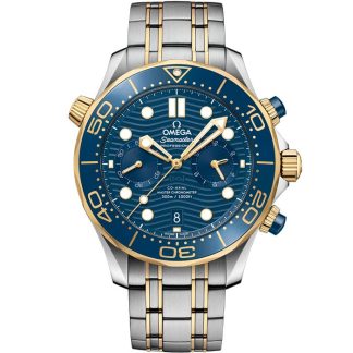 Omega Seamaster Diver 300M 44 mm, acciaio-oro giallo su acciaio-oro giallo 210.20.44.51.03.001