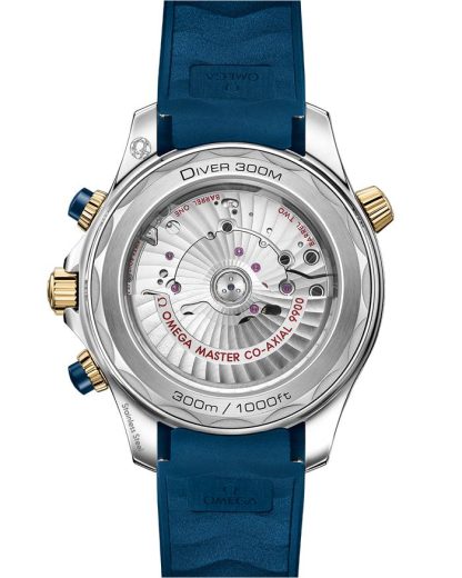 Omega Seamaster Diver 300M 44 mm, acciaio-oro giallo su cinturino in caucciù 210.22.44.51.03.001 - immagine 2