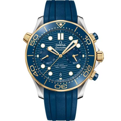 Omega Seamaster Diver 300M 44 mm, acciaio-oro giallo su cinturino in caucciù 210.22.44.51.03.001