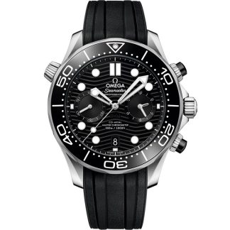 Omega Seamaster Diver 300M 44 mm, acciaio su cinturino in caucciù 210.32.44.51.01.001