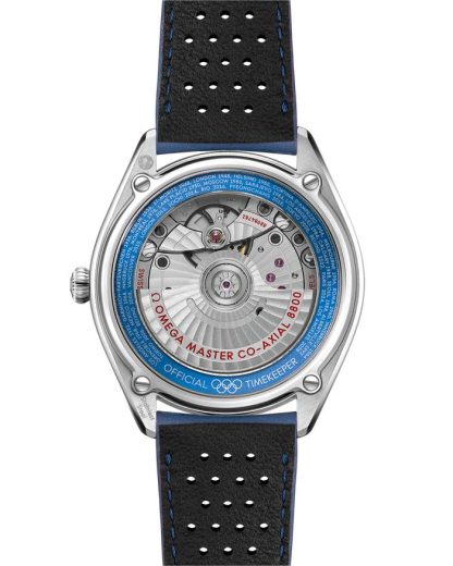 Omega Seamaster Olympic Official Timekeeper 39,5 mm, acciaio su cinturino di pelle 522.32.40.20.01.001 - immagine 2