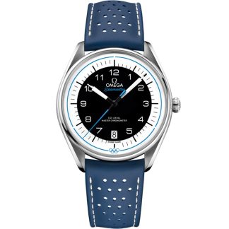 Omega Seamaster Olympic Official Timekeeper 39,5 mm, acciaio su cinturino di pelle 522.32.40.20.01.001