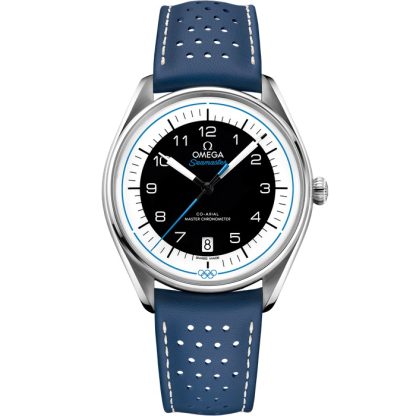 Omega Seamaster Olympic Official Timekeeper 39,5 mm, acciaio su cinturino di pelle 522.32.40.20.01.001