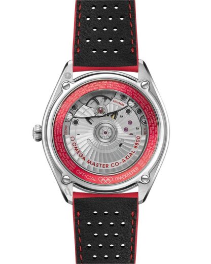 Omega Seamaster Olympic Official Timekeeper 39,5 mm, acciaio su cinturino di pelle 522.32.40.20.01.004 - immagine 2