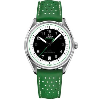 Omega Seamaster Olympic Official Timekeeper 39,5 mm, acciaio su cinturino di pelle 522.32.40.20.01.005