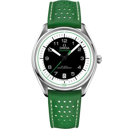 Omega Seamaster Olympic Official Timekeeper 39,5 mm, acciaio su cinturino di pelle 522.32.40.20.01.005