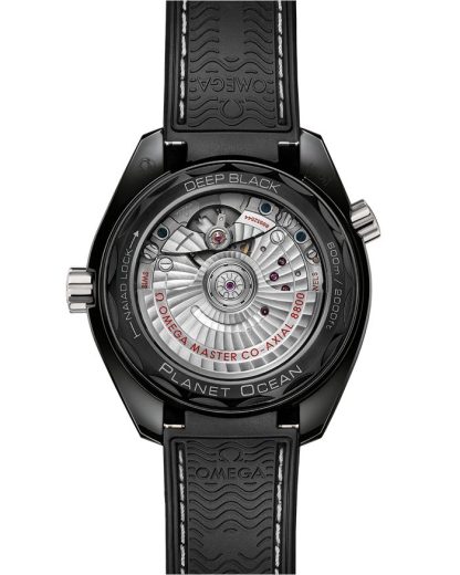 Omega Seamaster Planet Ocean 600M 39,5 mm, ceramica nera su cinturino in caucciù 215.92.40.20.01.001 - immagine 2