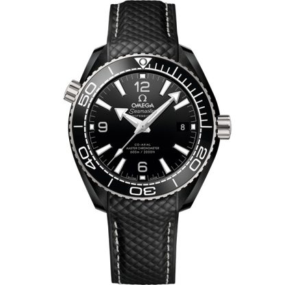 Omega Seamaster Planet Ocean 600M 39,5 mm, ceramica nera su cinturino in caucciù 215.92.40.20.01.001