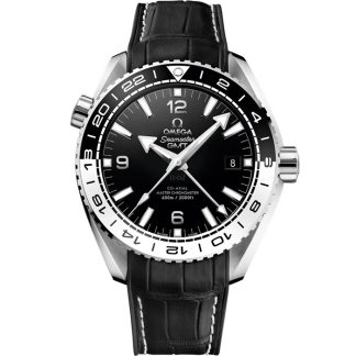 Omega Seamaster Planet Ocean 600M 43,5 mm, acciaio su cinturino in pelle con rivestimento interno in caucciù 215.33.44.22.01.001