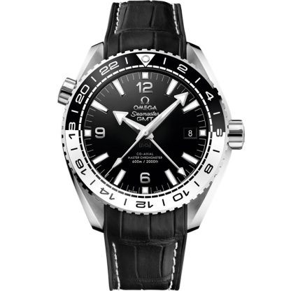 Omega Seamaster Planet Ocean 600M 43,5 mm, acciaio su cinturino in pelle con rivestimento interno in caucciù 215.33.44.22.01.001