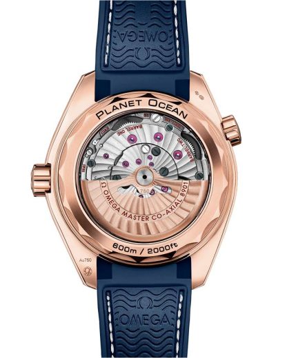 Omega Seamaster Planet Ocean 600M 43,5 mm, oro Sedna™ su cinturino in pelle con rivestimento interno in caucciù 215.63.44.21.03.001 - immagine 2