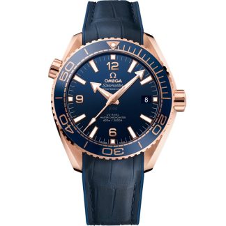 Omega Seamaster Planet Ocean 600M 43,5 mm, oro Sedna™ su cinturino in pelle con rivestimento interno in caucciù 215.63.44.21.03.001