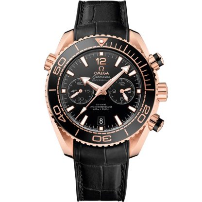 Omega Seamaster Planet Ocean 600M 45,5 mm, oro Sedna™ su cinturino in pelle con rivestimento interno in caucciù 215.63.46.51.01.001