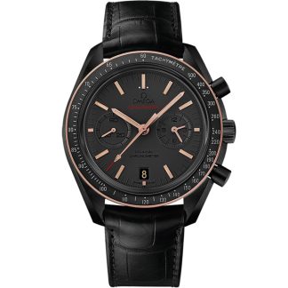 Omega Sedna Black Speedmaster Dark Side of the Moon 44,25 mm, ceramica nera su cinturino di pelle 311.63.44.51.06.001