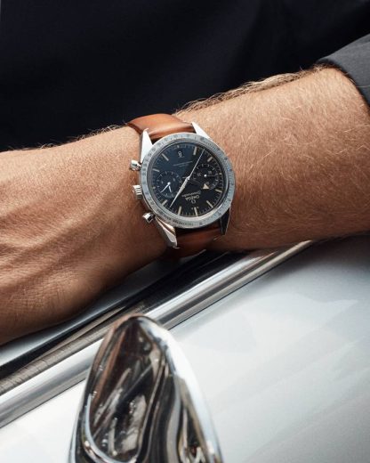 Omega Speedmaster '57 40,5 mm, acciaio su cinturino di pelle 332.12.41.51.01.001 - immagine 3