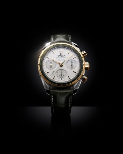 Omega Speedmaster 38 38 mm, acciaio-oro giallo su cinturino di pelle 324.23.38.50.02.001 - immagine 4