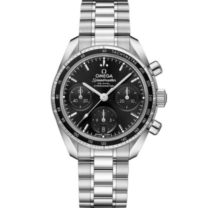 Omega Speedmaster 38 38 mm, acciaio su acciaio 324.30.38.50.01.001