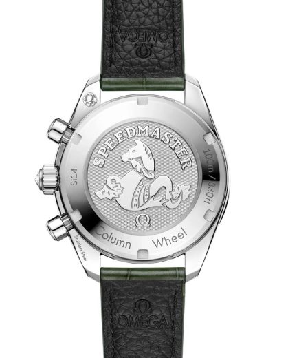 Omega Speedmaster 38 38 mm, acciaio su alligatore 324.18.38.50.60.001 - immagine 2