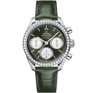Omega Speedmaster 38 38 mm, acciaio su alligatore 324.18.38.50.60.001