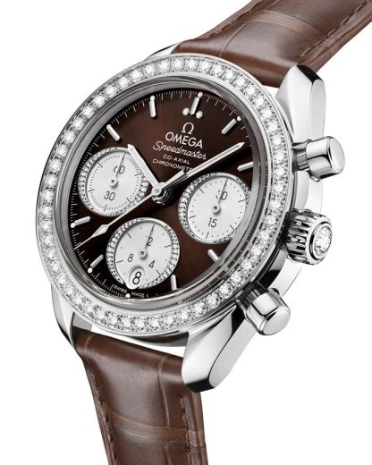 Omega Speedmaster 38 38 mm, acciaio su alligatore 324.18.38.50.63.001 - immagine 3