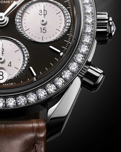 Omega Speedmaster 38 38 mm, acciaio su alligatore 324.18.38.50.63.001 - immagine 8