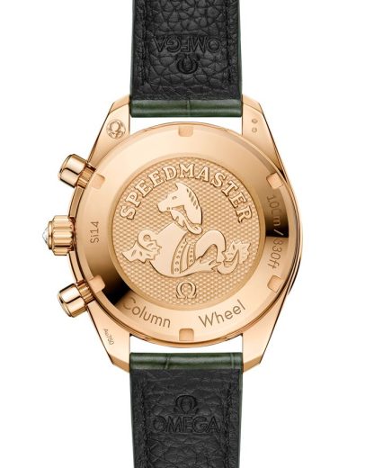 Omega Speedmaster 38 38 mm, oro Moonshine™ su alligatore 324.58.38.50.60.001 - immagine 2