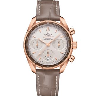 Omega Speedmaster 38 38 mm, oro Sedna™ su cinturino di pelle 324.63.38.50.02.003