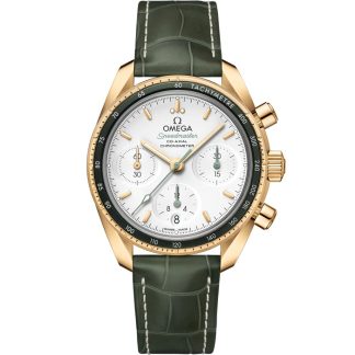 Omega Speedmaster 38 38 mm, oro giallo su cinturino di pelle 324.63.38.50.02.004