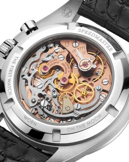 Omega Speedmaster Calibro 321 42 mm, platino su cinturino di pelle 311.93.42.30.99.001 - immagine 3