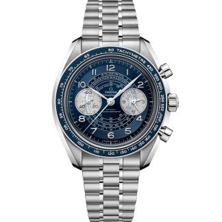 Omega Speedmaster Chronoscope 43 mm, acciaio su acciaio 329.30.43.51.03.001