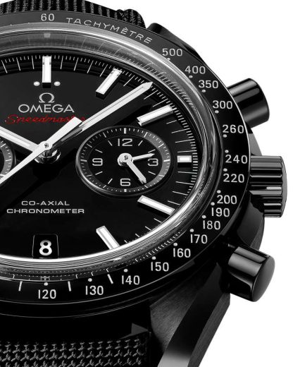 Omega Speedmaster Dark Side of the Moon 44,25 mm, ceramica nera su cinturino in tessuto rivestito in nylon con fibbia déployante 311.92.44.51.01.007 - immagine 2