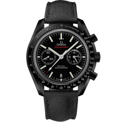 Omega Speedmaster Dark Side of the Moon 44,25 mm, ceramica nera su cinturino in tessuto rivestito in nylon con fibbia déployante 311.92.44.51.01.007
