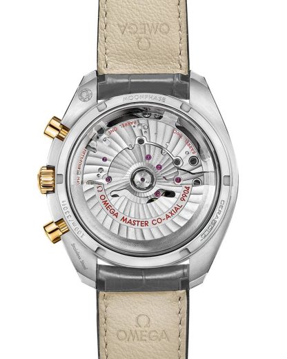 Omega Speedmaster Fasi lunari 44,25 mm, acciaio-oro giallo su cinturino di pelle 304.23.44.52.06.001 - immagine 2