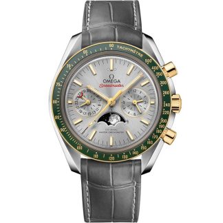 Omega Speedmaster Fasi lunari 44,25 mm, acciaio-oro giallo su cinturino di pelle 304.23.44.52.06.001